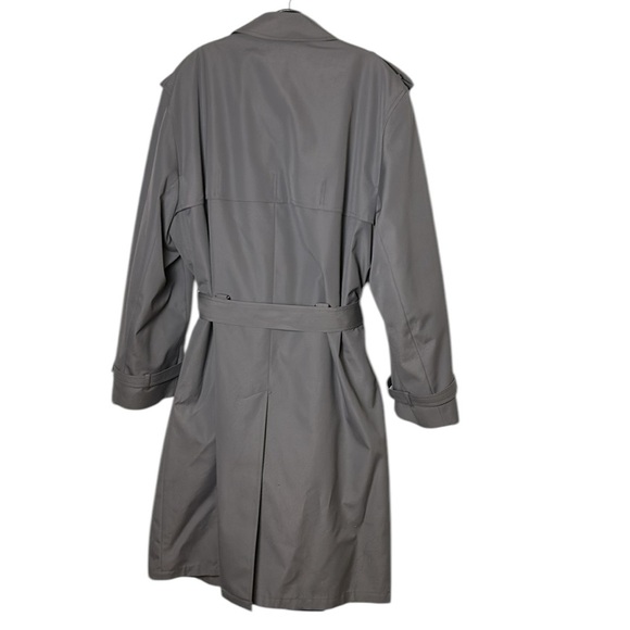 VTG London Fog men 46 T/L trench coat,double breast,removable wool blend liner - Picture 3 of 14